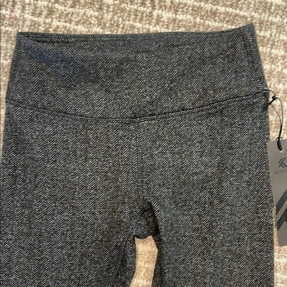 NWT KYODAN Gray Herringbone Leggings Sz XS - Picture 2 of 5